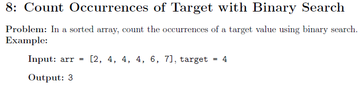 Count Target Occurences