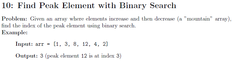 Find Peak Element